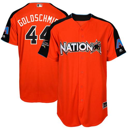 Diamondbacks #44 Paul Goldschmidt Orange All-Star National League Stitched MLB Jersey - Click Image to Close